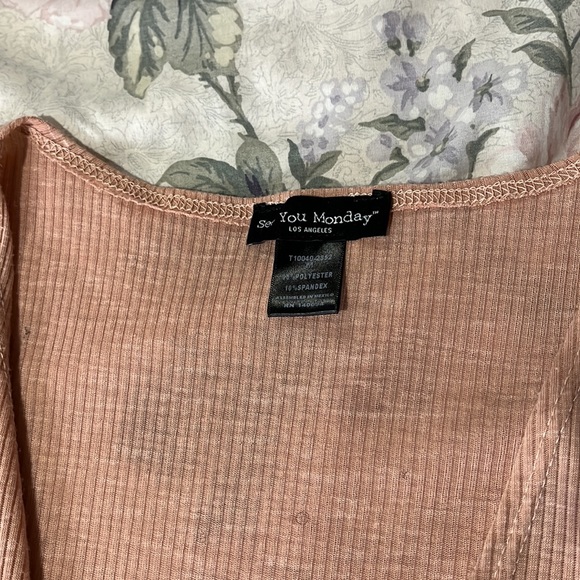 See You Monday Pink Cardigan - Picture 5 of 8